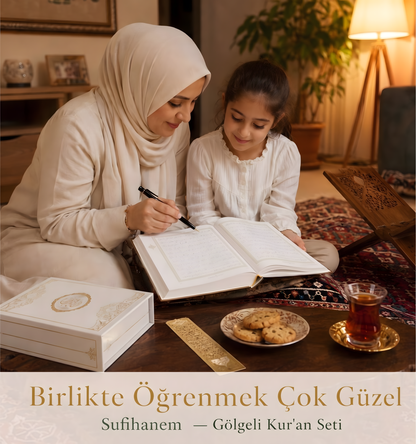 Sufihanem™ Gölgeli Kur'an-ı Kerim Yazma Seti