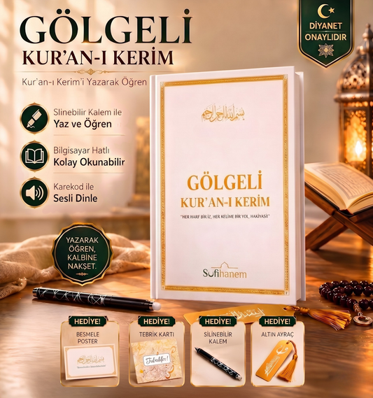 Sufihanem™ Gölgeli Kur'an-ı Kerim Yazma Seti