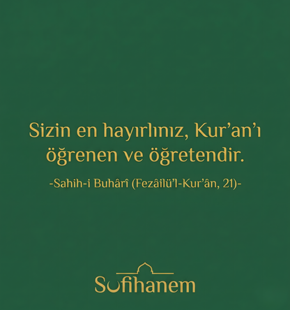 Sufihanem™ Gölgeli Kur'an-ı Kerim Yazma Seti